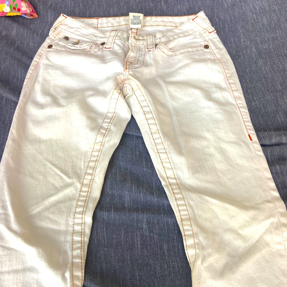 White true religion jeans sz 27